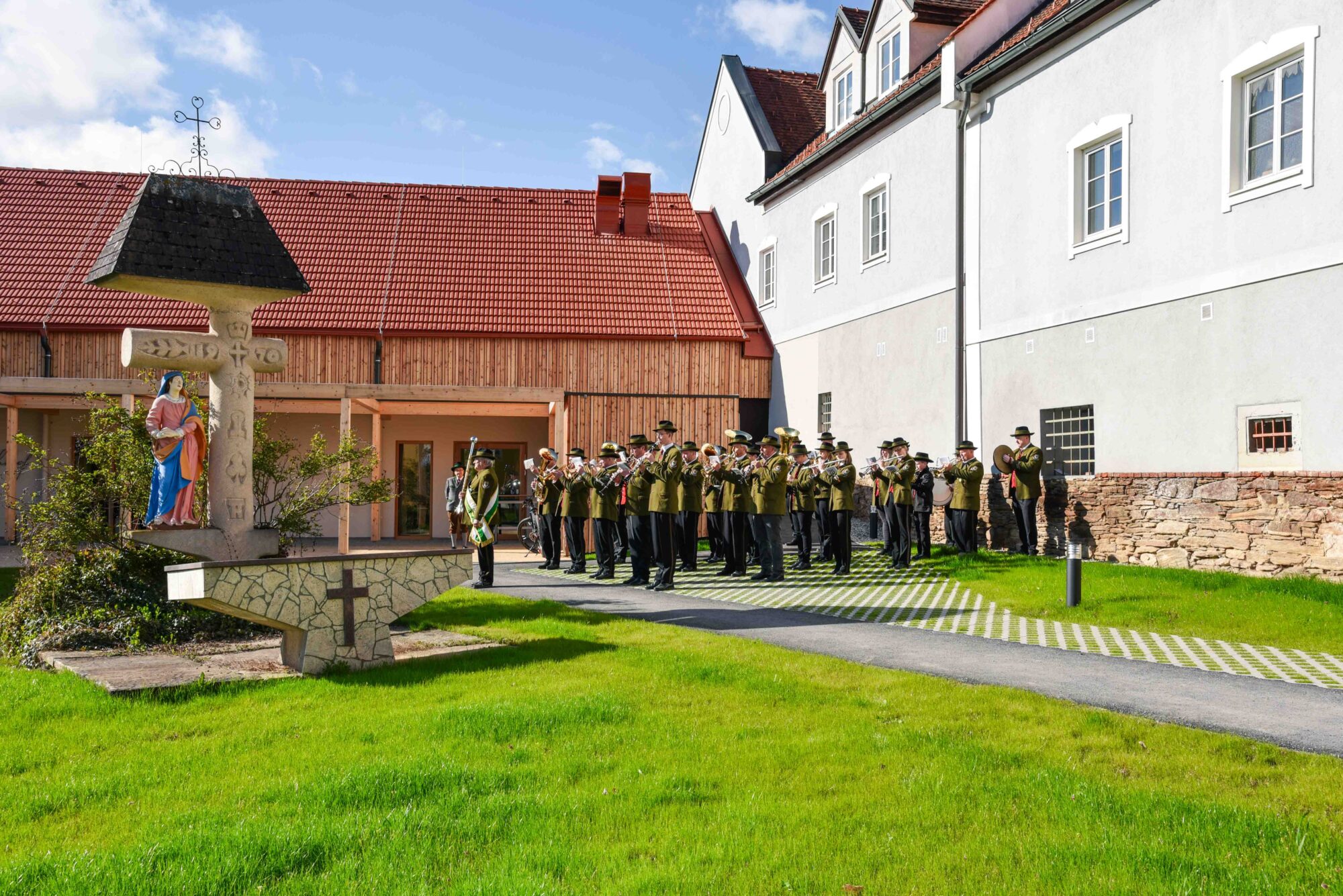 Jahreshauptversammlung des Blasmusikbezirkes Voitsberg 2025 beim Kirchhof in Ligist