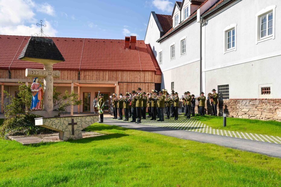 Jahreshauptversammlung des Blasmusikbezirkes Voitsberg 2025 beim Kirchhof in Ligist